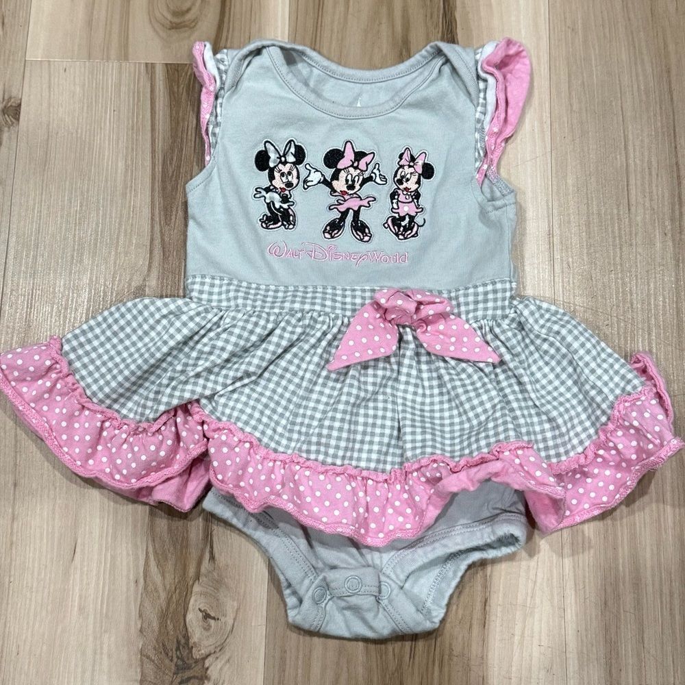 Walt Disney World Embroidered Tutu Onesie Baby Girl 12M